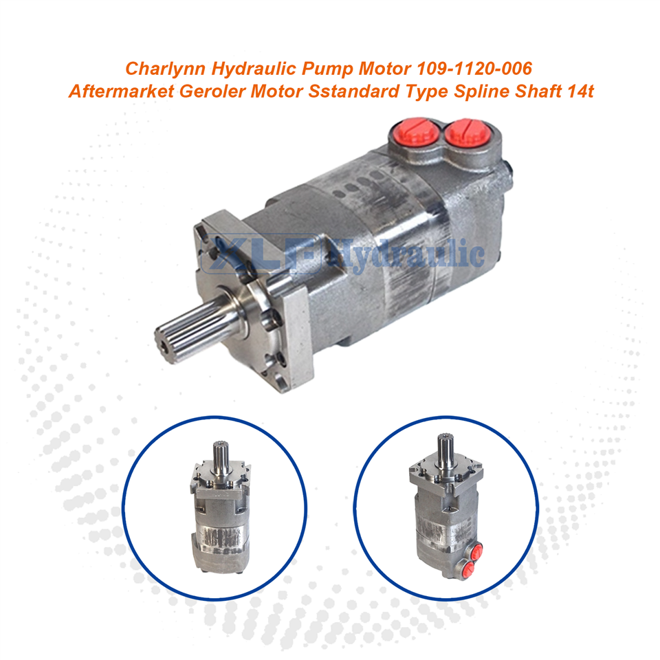 Geroler Hydraulic Pump Motor - Charlynn 109-1120-006 Aftermarket 14t Spline Shaft Standard Type