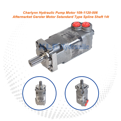 Geroler Hydraulic Pump Motor - Charlynn 109-1120-006 Aftermarket 14t Spline Shaft Standard Type